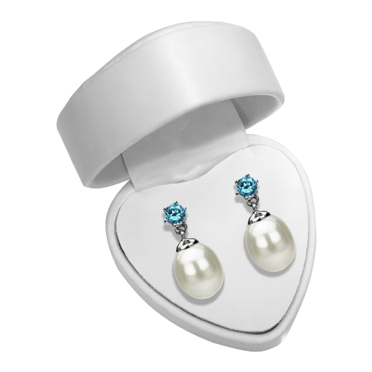 14k White Gold 8-9mm White Freshwater Pearl High Luster