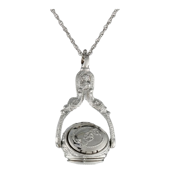 1928 Jewelry Rotating Trio Locket Necklac