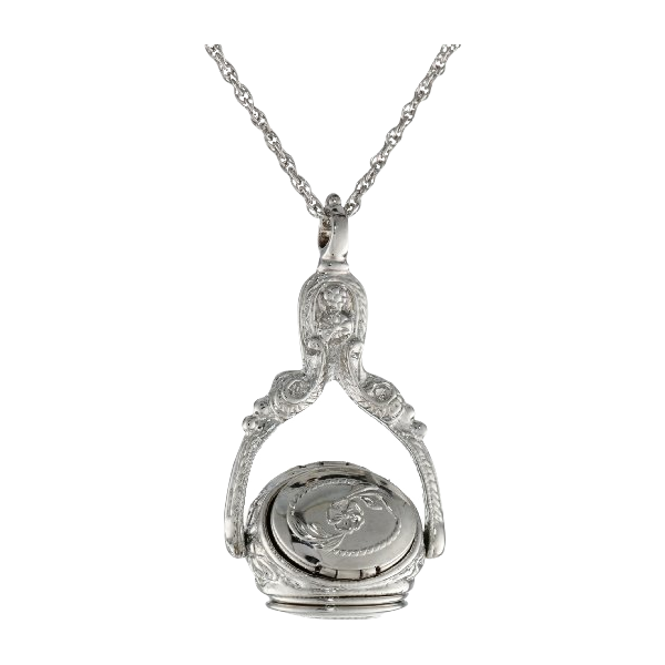 1928 Jewelry Rotating Trio Locket Necklac