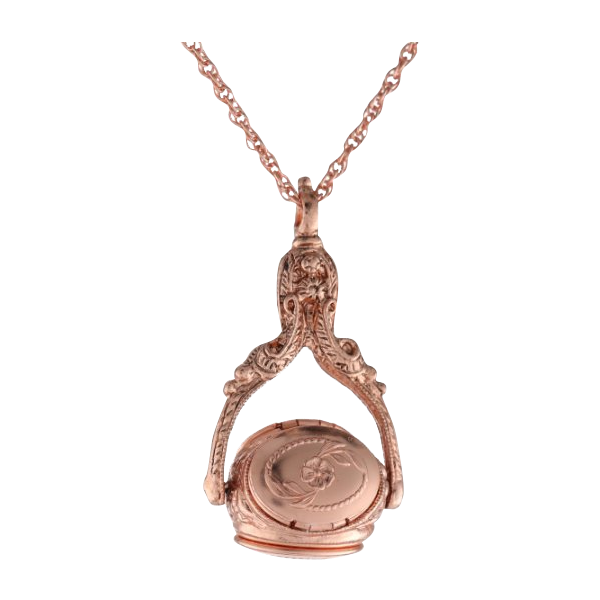 1928 Jewelry Rotating Trio Locket Necklac