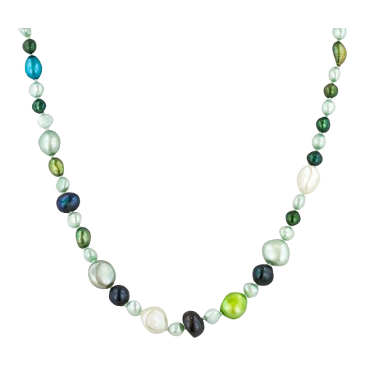 5-11mm Multi-Colored Freshwater Cultured Pearl Endless Necklac