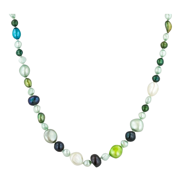 5-11mm Multi-Colored Freshwater Cultured Pearl Endless Necklac