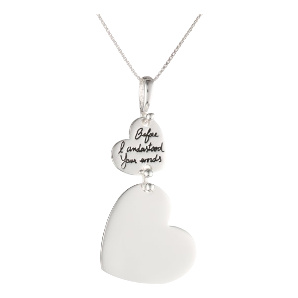 Double Heart Pendant Necklace