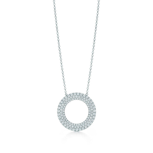 Three-row circle pendant